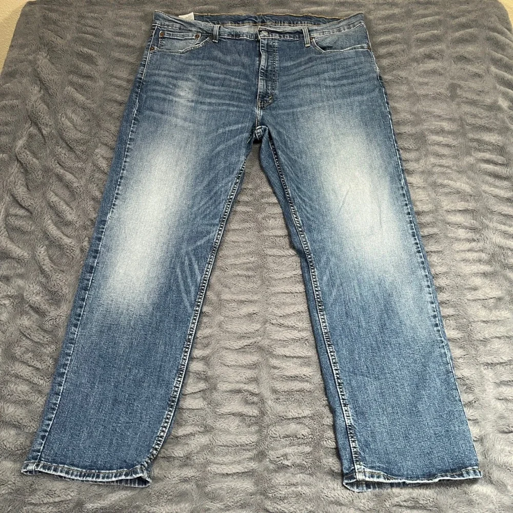 Levis 559 Relaxed Straight Mens Jeans 42x30 Blue Medium Wash Stretch 00559-0550